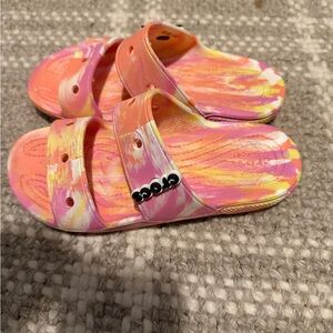 CROCS Kids' Colorful Swirl Sandals